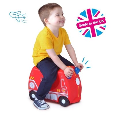 Walizka dziecięca Trunki Frank – funkcjonalny wóz strażacki na podróże i zabawę