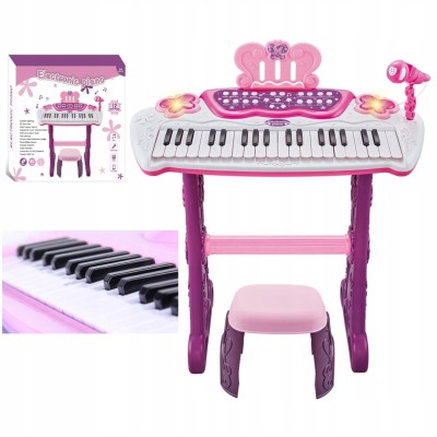 Keyboard dla dzieci z mikrofonem i pianinkiem – zabawka muzyczna do nauki i śpiewu | Edukacyjny instrument 3+