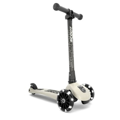 Hulajnoga Scoot & Ride Highwaykick 3 LED – balansowa, świecące koła, regulacja, bezpieczeństwo, kolor Steel