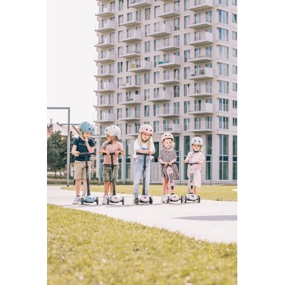 Hulajnoga Scoot & Ride Highwaykick 3 LED – balansowa, świecące koła, regulacja, bezpieczeństwo, kolor Steel