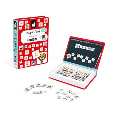 Magnetyczna układanka Magnetibook – Polski Alfabet, nauka liter, zabawa z magnesami, JANOD J02593 Magnetyczna układanka Magnetibook – Polski Alfabet, nauka liter, zabawa z magnesami, JANOD J02593