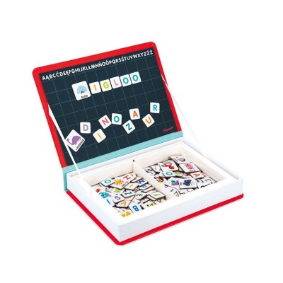 Magnetyczna układanka Magnetibook – Polski Alfabet, nauka liter, zabawa z magnesami, JANOD J02593 Magnetyczna układanka Magnetibook – Polski Alfabet, nauka liter, zabawa z magnesami, JANOD J02593
