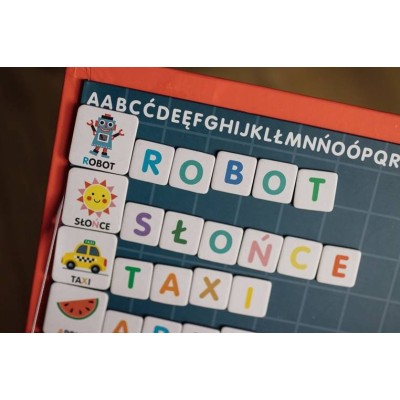 Magnetyczna układanka Magnetibook – Polski Alfabet, nauka liter, zabawa z magnesami, JANOD J02593 Magnetyczna układanka Magnetibook – Polski Alfabet, nauka liter, zabawa z magnesami, JANOD J02593