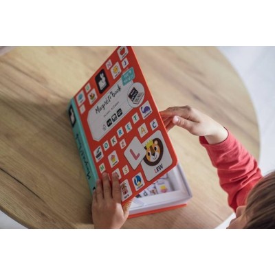 Magnetyczna układanka Magnetibook – Polski Alfabet, nauka liter, zabawa z magnesami, JANOD J02593 Magnetyczna układanka Magnetibook – Polski Alfabet, nauka liter, zabawa z magnesami, JANOD J02593