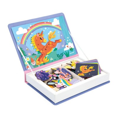Magnetibook Jednorożec – magnetyczna układanka dla dzieci, JANOD J02584 Magnetibook Jednorożec – magnetyczna układanka dla dzieci, JANOD J02584