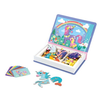 Magnetibook Jednorożec – magnetyczna układanka dla dzieci, JANOD J02584 Magnetibook Jednorożec – magnetyczna układanka dla dzieci, JANOD J02584