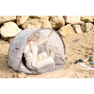Namiot przeciwsłoneczny BEABA Breezy – samorozkładający się, z moskitierą i filtrem UV, lekki i kompaktowy Namiot przeciwsłoneczny BEABA Breezy – samorozkładający się, z moskitierą i filtrem UV, lekki i kompaktowy