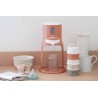 Zestaw pojemników na mleko w proszku – 4-komorowy, kompaktowy, szczelny i wielofunkcyjny, BEABA cotton white/terracotta