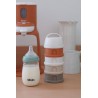 Zestaw pojemników na mleko w proszku – 4-komorowy, kompaktowy, szczelny i wielofunkcyjny, BEABA cotton white/terracotta