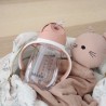 Butelka niekapek ze słomką dla dzieci – tritanowa, szczelna, lekka, z uchwytem i czyścikiem, BEABA Old Pink