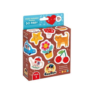 Puzzle CzuCzu Do pary – pierwsze puzzle dla malucha | 19 układanek edukacyjnych