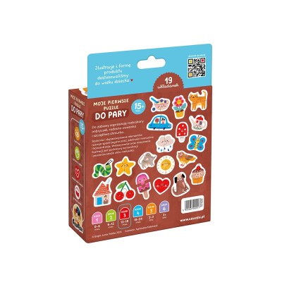 Puzzle CzuCzu Do pary – pierwsze puzzle dla malucha | 19 układanek edukacyjnych