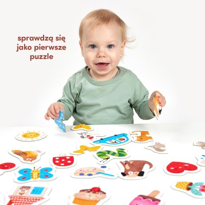 Puzzle CzuCzu Do pary – pierwsze puzzle dla malucha | 19 układanek edukacyjnych