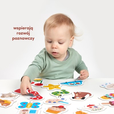 Puzzle CzuCzu Do pary – pierwsze puzzle dla malucha | 19 układanek edukacyjnych