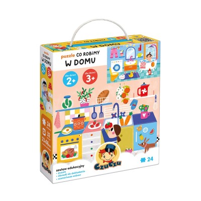 CzuCzu Puzzle Co robimy W domu – edukacyjne puzzle z obrazkami i poradnikiem