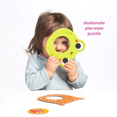 CzuCzu Moje puzzle z dziurką Zwierzątka – edukacyjne puzzle dla maluchów