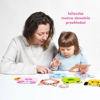 CzuCzu Moje puzzle z dziurką Zwierzątka – edukacyjne puzzle dla maluchów