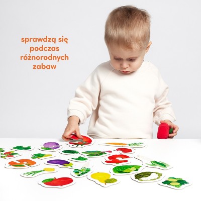 CzuCzu Puzzle do pary Owoce i warzywa – pierwsze puzzle edukacyjne dla dzieci
