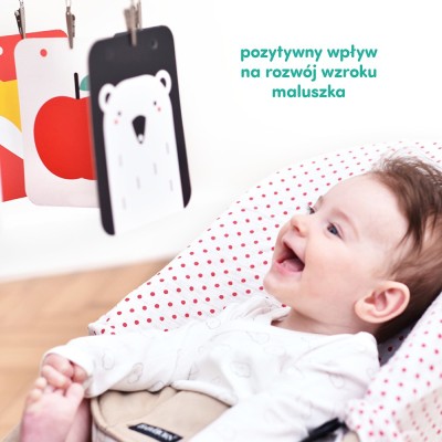 CzuCzu Starter Malucha Co widzę – edukacyjne książeczki i karty kontrastowe