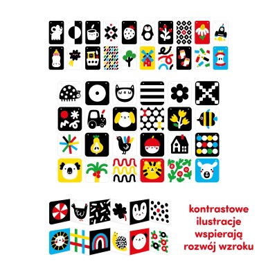 CzuCzu Duży starter malucha – zestaw edukacyjny z kontrastowymi ilustracjami