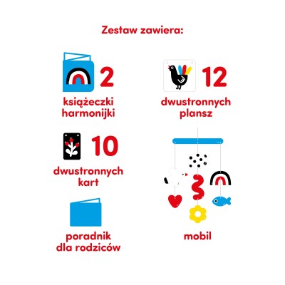 CzuCzu Duży starter malucha – zestaw edukacyjny z kontrastowymi ilustracjami