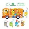 CzuCzu Moto Puzzle Śmieciarka – edukacyjne puzzle z kontenerami i śmieciami, nauka ekologii przez zabawę
