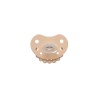LUU Kids Smoczek pozycjonujący Cookie Beige 0-3m | wspiera rozwój jamy ustnej, silikon medyczny, bez BPA