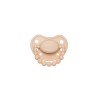 LUU Kids Smoczek pozycjonujący Cookie Beige 0-3m | wspiera rozwój jamy ustnej, silikon medyczny, bez BPA