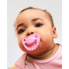 LUU Kids Smoczek pozycjonujący Pink A Boo 6m+ | wspiera rozwój jamy ustnej, silikon medyczny, bez BPA