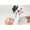 Książeczka sensoryczna Kto to? Co to? Mom’s Care – kontrastowa, edukacyjna, z lusterkiem i metkami, dla niemowląt 0+