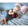 Szeleścik z gwiazdką Mom’s Care – kontrastowa zabawka sensoryczna 0+, z metkami i materiałem Minky