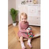 Ośmiornica biało-czarna zawieszka Mom’s Care – zabawka sensoryczna 0+ z dzwoneczkiem