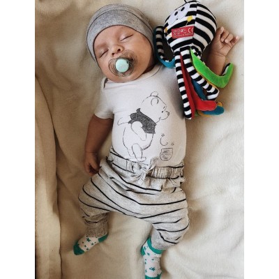 Ośmiornica zawieszka biało-czarna 0+ z dzwoneczkiem | Mom’s Care