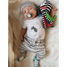 Ośmiornica biało-czarna zawieszka Mom’s Care – zabawka sensoryczna 0+ z dzwoneczkiem