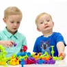Squigz Fat Brain Toys – Klocki Przyssawki do zabawy w wannie, na oknie i podłodze