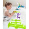 Squigz Fat Brain Toys – Klocki Przyssawki do zabawy w wannie, na oknie i podłodze