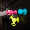 Bobo Przyssawki PipSquigz Fat Brain Toys – silikonowe gryzaki i zabawki sensoryczne do wózka, kąpieli i podróży