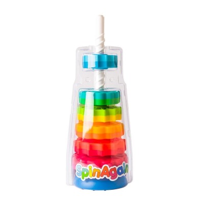 SpinAgain Fat Brain Toys – Zakręcona Wieża edukacyjna z wirującymi krążkami