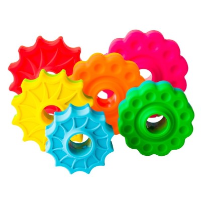 SpinAgain Fat Brain Toys – Zakręcona Wieża edukacyjna z wirującymi krążkami