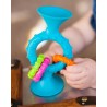 Bobo Przyssawka Grzechotka Niebieska PipSquigz Loops Fat Brain Toys – silikonowa zabawka sensoryczna
