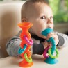 Bobo Przyssawka Grzechotka Niebieska PipSquigz Loops Fat Brain Toys – silikonowa zabawka sensoryczna