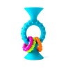 Bobo Przyssawka Grzechotka Niebieska PipSquigz Loops Fat Brain Toys – silikonowa zabawka sensoryczna