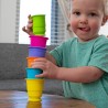 Kubki Przyssawki Suction Kupz Fat Brain Toys – silikonowe kubeczki sensoryczne do kąpieli, kuchni i zabawy