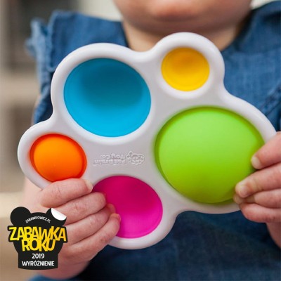 Dimpl Fat Brain Toys – kolorowe bąbelki sensoryczne dla dzieci od 10 miesiąca