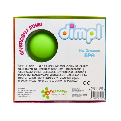 Dimpl Fat Brain Toys – kolorowe bąbelki sensoryczne dla dzieci od 10 miesiąca