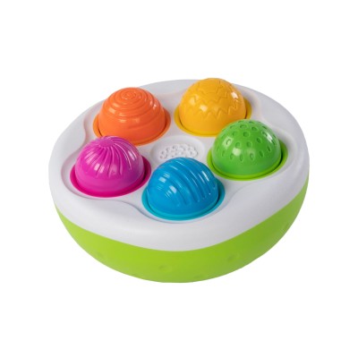 SpinnyPins Fat Brain Toys – sorter i wańki wstańki sensoryczne dla dzieci 18m+