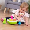 SpinnyPins Fat Brain Toys – Sorter z wańkami wstańkami, zabawka sensoryczna do kołysania i nauki kolorów