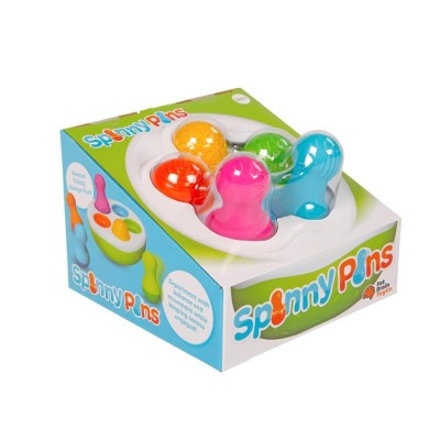 SpinnyPins Fat Brain Toys – sorter i wańki wstańki sensoryczne dla dzieci 18m+