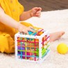 Elastyczna Kostka InnyBin Fat Brain Toys – sensoryczny sorter z klockami do nauki kształtów i kolorów