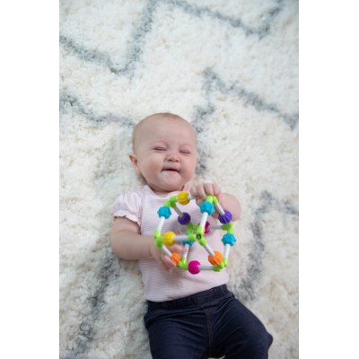 Quubi Fat Brain Toys – sześcian manipulacyjny i gryzak sensoryczny dla dzieci 6m+